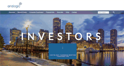 Desktop Screenshot of investor.analogic.com