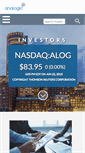 Mobile Screenshot of investor.analogic.com
