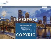 Tablet Screenshot of investor.analogic.com